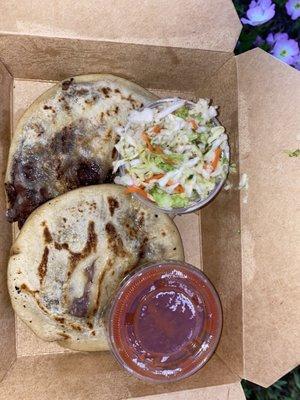 Bean and cheese pupusas