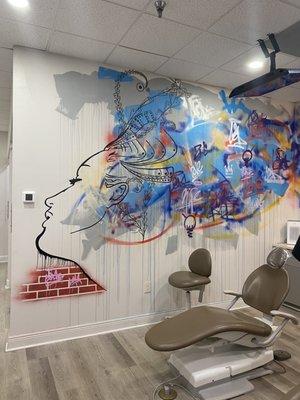 Amazing mural in office