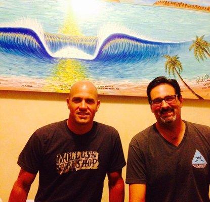 11x world champ Kelly Slater stopping in for a spinal tune up