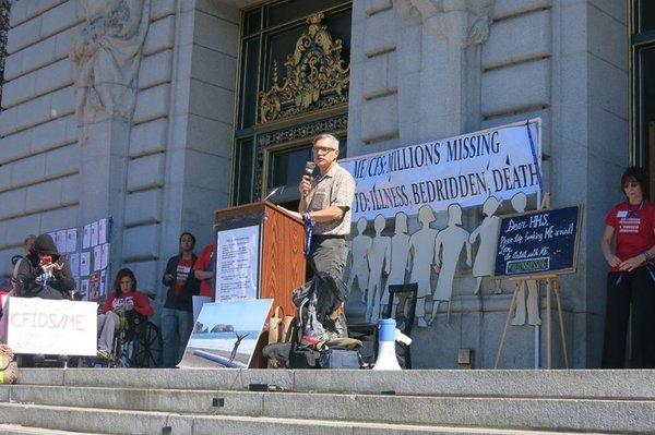 Eric Gordon Speaking at CFS/ME rally