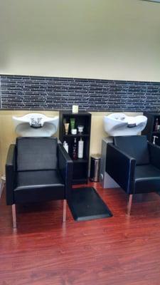 My new shampoo area where I'm doing special treatment