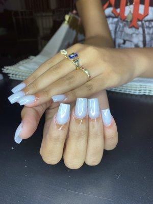 Short acrylic nail set