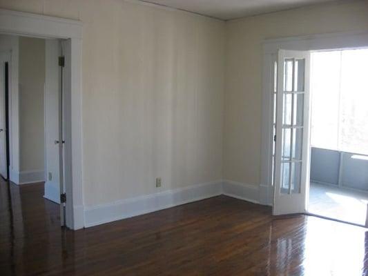 Hardwood Floors and French doors!