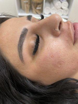 A fresh brow wax