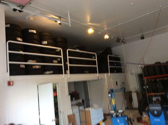 In side new tire storage and Installation And Balance