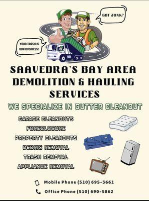 Saavedra’s Bay Area Demolition And Hauling Services