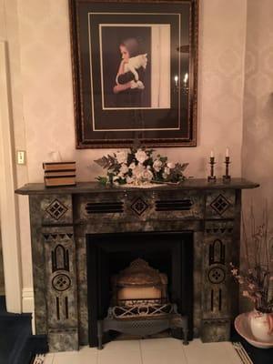 Beautiful fireplace in my nostalgic historical room