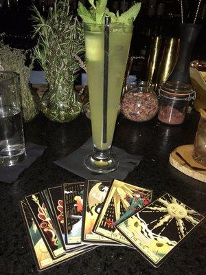 You get to pick your cocktail with Tarot cards