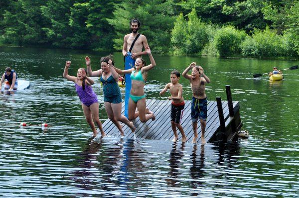 "General Swim" at the pond every afternoon is a favorite time of day!