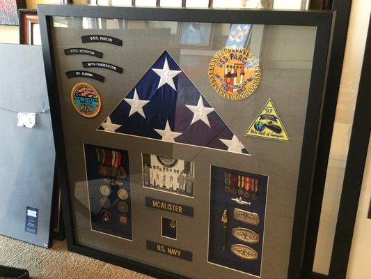 US Navy shadowbox.