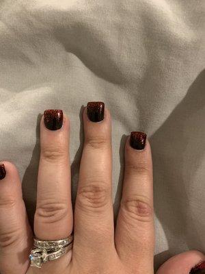 EVERY SINGLE NAIL IS CROOKED.