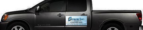 Synergy Incorporated signage by Diego's Signs, magnetic signage proof.