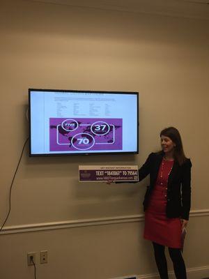 Home seller seminar Showing custom sign rider Custom text & QR code allows buyers to get instant information on your home