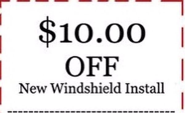 Mention this photo for $10 off ANY windshield installation!