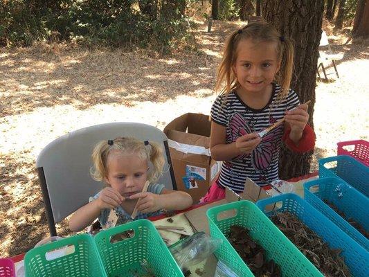 Making fairy houses at the Koobs Nature Area