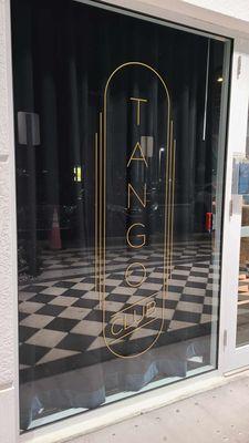 I love how the design for the Tango Club graphic complements the Wine Bar one