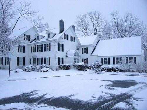 Morris Plains Library in Winter