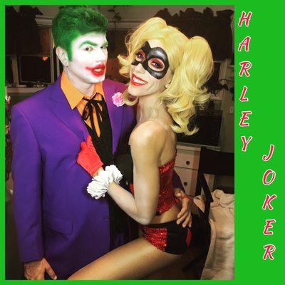 2016 clients The lovely couple TJ and Lauren wanted to be the ORIGINAL Harley Quinn and Joker. They look so cute