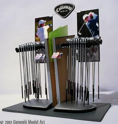 Callaway Golf Club Point-of-Purchase Display - made for a design competition and whisked off to London for presentation