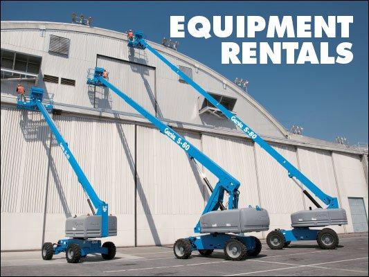 Professional equipment rentals