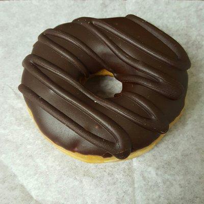 The classic Chocolate Frosted donut