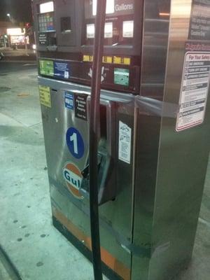 How much time until a Forest Park metal marauder steals this?  Put some money into the place Cumberland Farms!