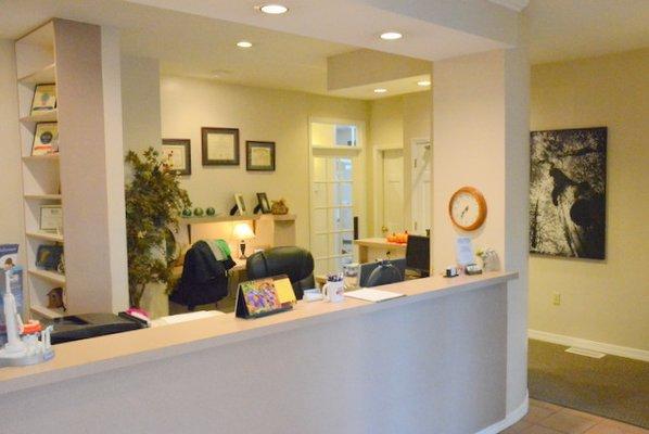 Check-in is easy at our inviting front desk area.