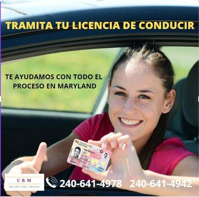 Tramite Licencia de Maryland
 Tramita tu licencia de maryland , conduce sin miedo y sin riesgos llámanos para poder ayudarte