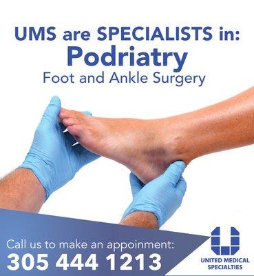 Our Doctors are specialists in:
 Podiatry, Gynecology, Podiatry, B12 Treatment, Botox, Plasma, Juvederm