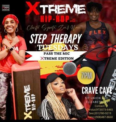 Xtreme Hip Hop Step every Tuesdays at 7pm for Beginners followed by Intermediate/Advance Step