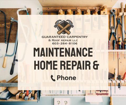 Guaranteed Carpentry & Roof Repair