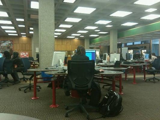 academic commons of oberlin college main library (mudd center) in oberlin, oh