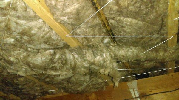 Full cleanout and re-insulate after rodent infestion.