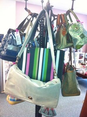 Designer handbags here at Alice's Closet!