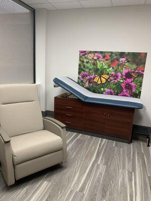 An exam room in the East Norriton office