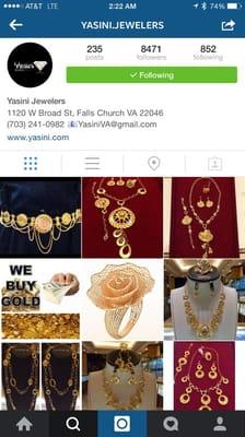 Follow us on Instagram @yasini.jewelers