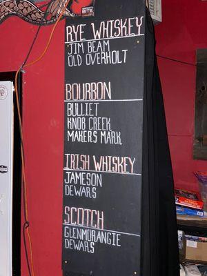 Liquor list