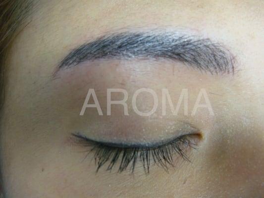 AFTER semi-permanent makeup