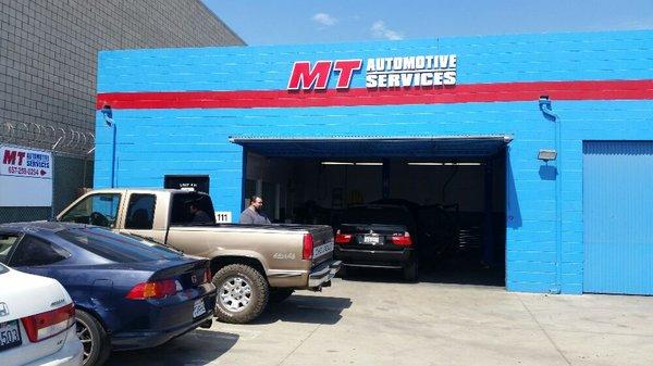 The storefront, found at the very back of the auto repair strip mall.