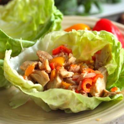 JJS OWN GINGER SOY CHICKEN LETTUCE WRAPS   Visit us on Instagram or Facebook for recipe.