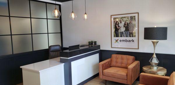 Front desk at Embark at Atlanta North.