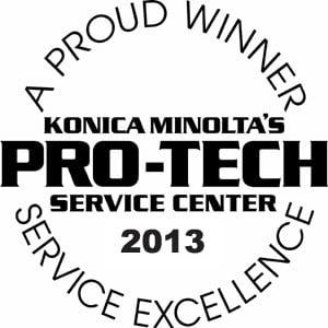 American Duplicating has been the proud recipient of the Konica Minolta PRO-TECH Service award 10 years in a row.  