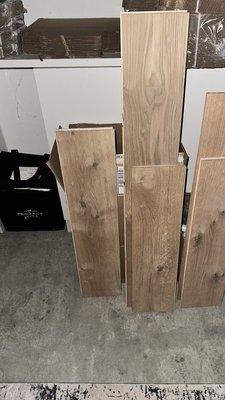 Horrible engineered hard wood flooring. Paid $9.89 a square foot