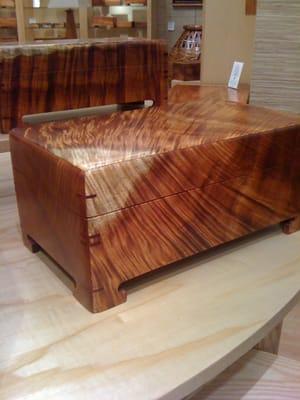 Gorgeous Koa boxes made by the finest craftsmen in Hawaii