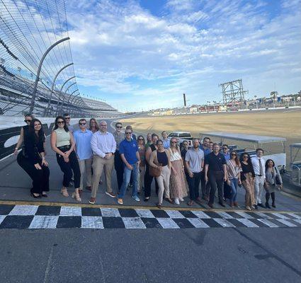 An exciting day at the Daytona International Speedway with the Volusia Young Professionals Group!