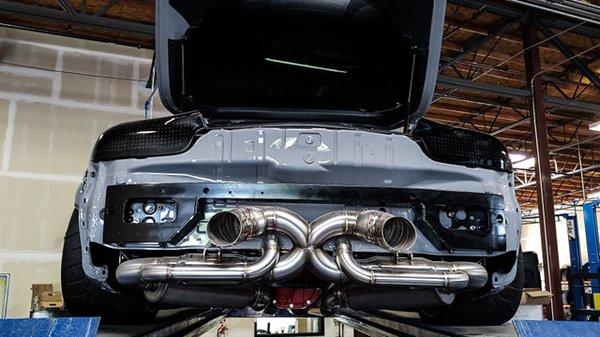 Custom Exhaust on a Rx7 LS3 swap