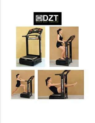 Our newest addition - the DZT Vibration Station. Get fit and relax in minutes! Come try it out.