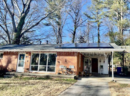 Newly installed solar panels!