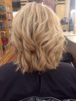 Beautiful tousled curls & oh so perfect blonde.