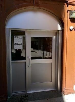 Entrance Door with Arch Aluminum Top